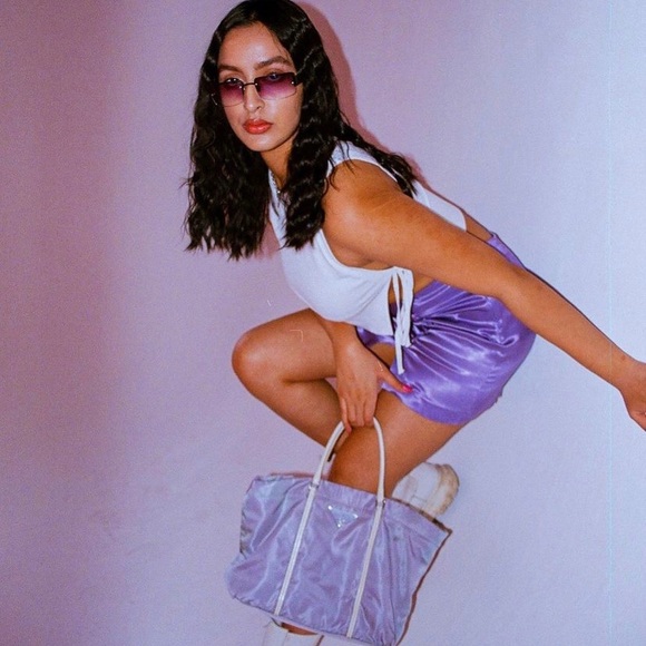 Prada vintage purple tote bag - Picture 4 of 4